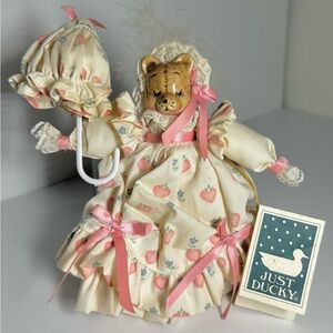 Cream and Pink Decorative Bear